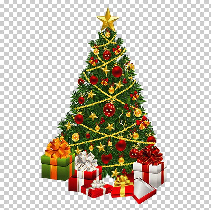 Santa Claus Christmas Tree Gift PNG, Clipart, Christmas, Christmas Decoration, Christmas Ornament, Christmas Tree, Conifer Free PNG Download