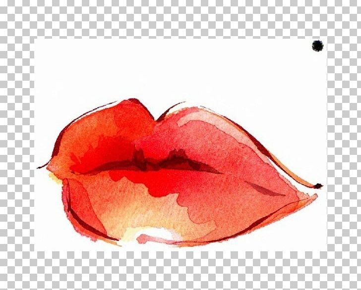 Watercolor Painting Lip Drawing Art PNG, Clipart, Art, Canvas, Color, Cosmetics, Drawing Free PNG Download