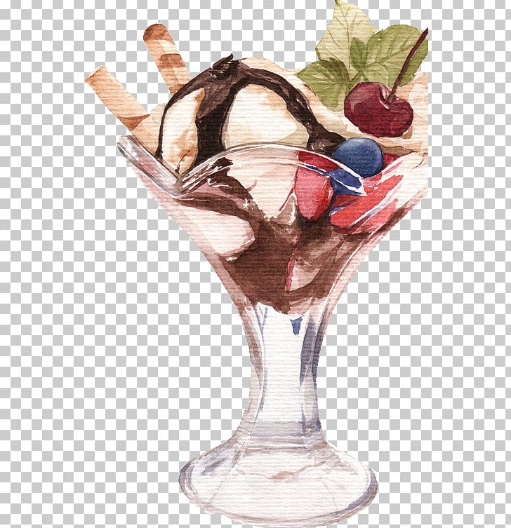 Ice Cream Cone Chocolate Ice Cream Parfait PNG, Clipart, Chocolate, Cold, Cold Drink, Cream, Dairy Product Free PNG Download