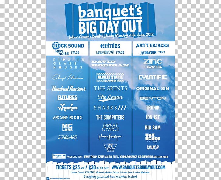 Poster Brand Big Day Out Facebook Font PNG, Clipart, Advertising, Banquet, Blue, Brand, Facebook Free PNG Download