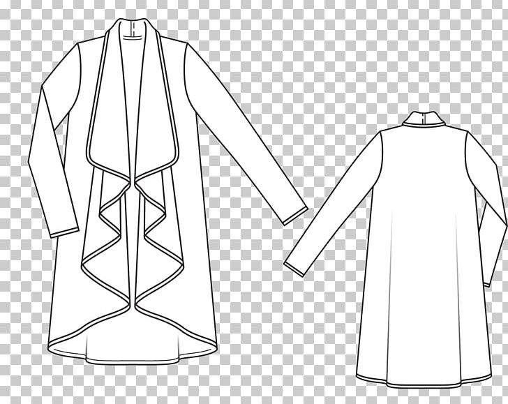 Sleeve Cardigan Sweater Jumper Dress PNG, Clipart, Angle, Area, Artwork, Black, Black And White Free PNG Download