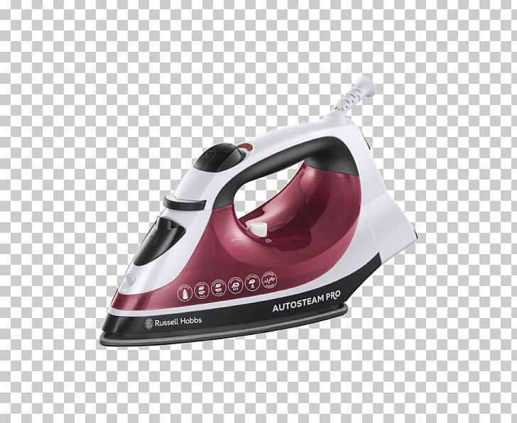 Clothes Iron Russell Hobbs Home Appliance Ironing Steam PNG, Clipart, Clothes Iron, Coffeemaker, Electricity, Freezers, Hardware Free PNG Download