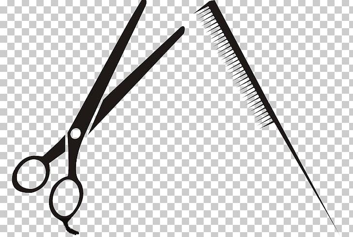 Comb Scissors Hair Care PNG, Clipart, Angle, Barber, Black, Black And White, Brush Free PNG Download
