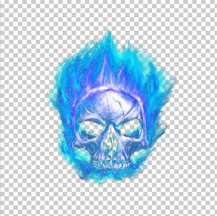 Skull Flame Blue PNG, Clipart, Blue, Blue Abstract, Blue Background, Blue Flame Png, Bone Free PNG Download