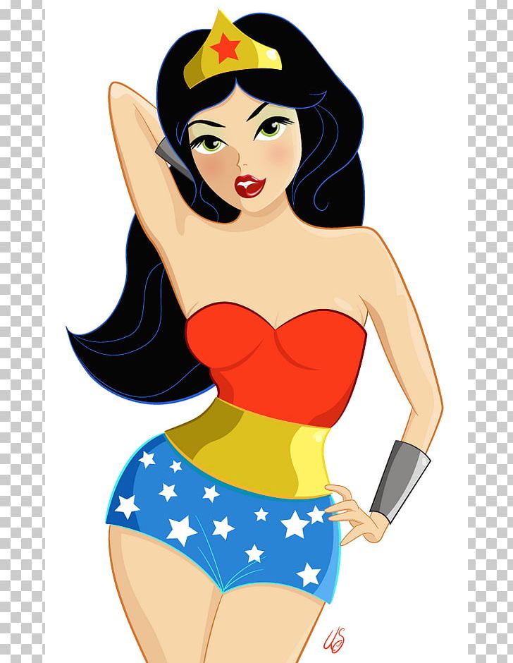Diana Prince Batman Wonder Woman Cartoon PNG, Clipart, Abdomen, Animation, Art, Batman, Black Hair Free PNG Download