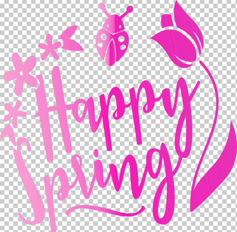 Pink Text Font Magenta Logo PNG, Clipart, Hello Spring, Logo, Magenta, Paint, Pink Free PNG Download