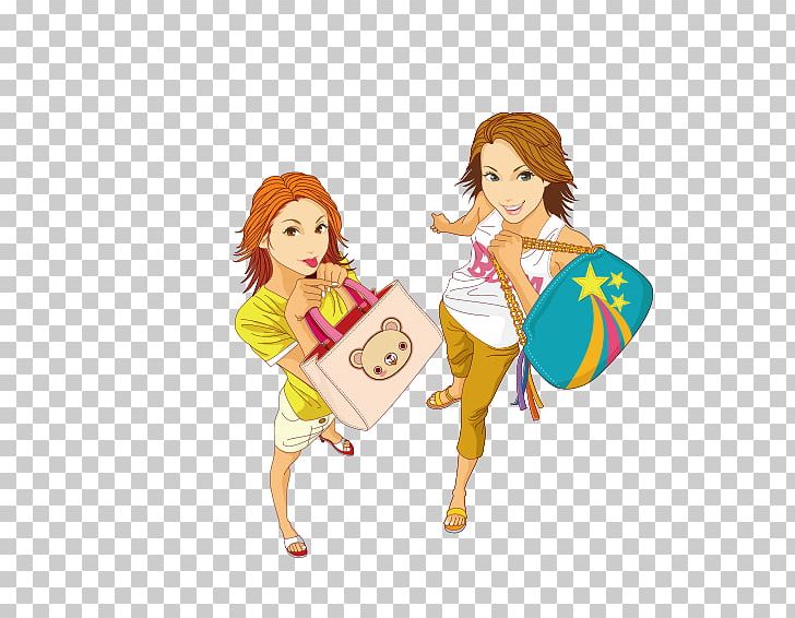 Woman Shopping PNG, Clipart, Animation, Art, Bag, Cartoon, Coffee Shop Free PNG Download
