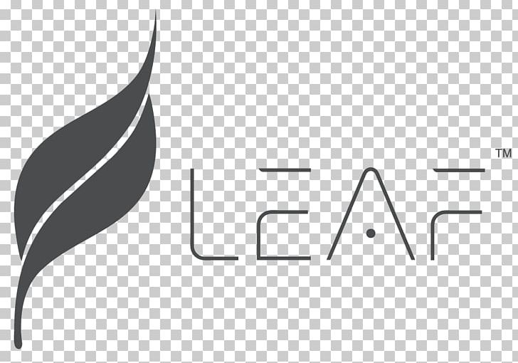 Leaf Logo Wearable Technology Brand Design PNG, Clipart, Angle, Area, Black, Black And White, Brand Free PNG Download