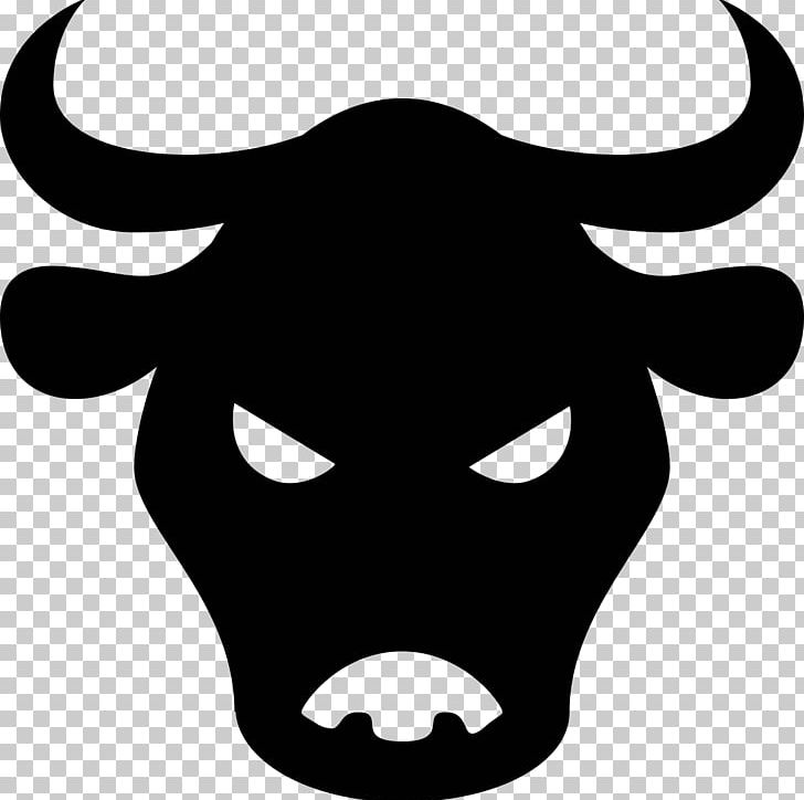 Ox Cattle Computer Icons PNG, Clipart, Artwork, Black, Black And White, Bull, Cattle Free PNG Download