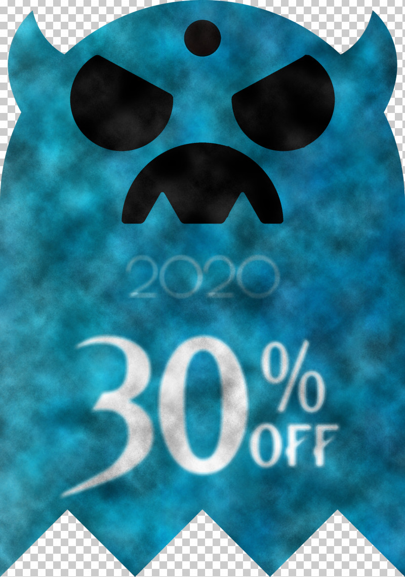 Halloween Discount 30% Off PNG, Clipart, 30 Off, Halloween Discount, Meter, Turquoise Free PNG Download
