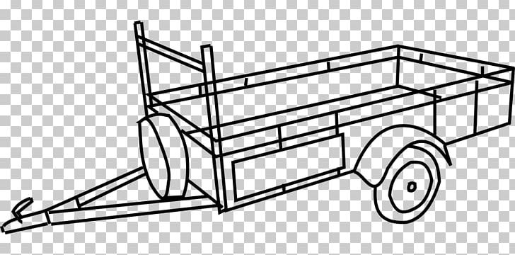 Car Semi-trailer Truck PNG, Clipart, Angle, Area, Bicycle Accessory, Black And White, Boat Trailers Free PNG Download