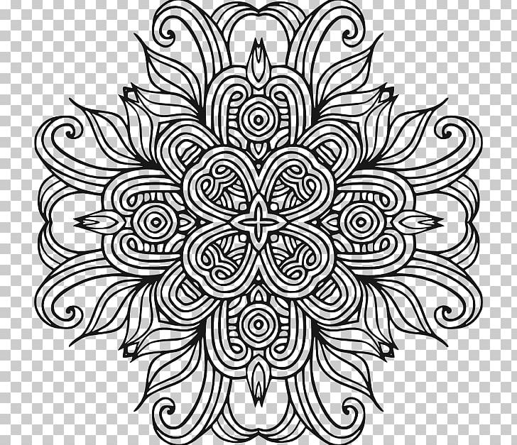 Coloring Book Mandala Adult Child Art Therapy PNG, Clipart, Adult, Area, Art Therapy, Black, Black And White Free PNG Download