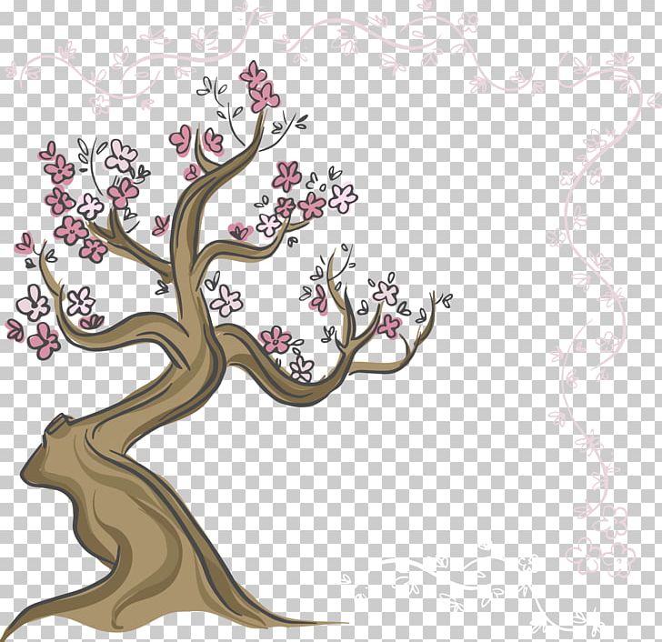 Drawing Euclidean Tree Cherry Blossom PNG, Clipart, Branch, Cerasus, Cherry Tree, Cherry Vector, Christmas Tree Free PNG Download