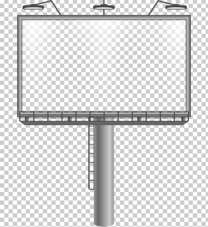 Billboard On The Street PNG, Clipart, Angle, Area, Black And White, Cartoon, Design Free PNG Download
