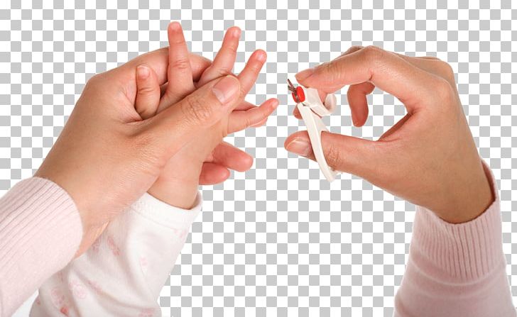 child cutting nails clipart