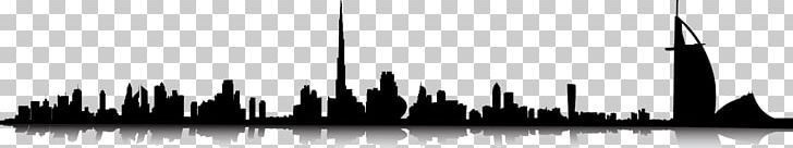 Dubai Skyline Silhouette PNG, Clipart, Art, Art Dubai, Bahrain, Black, Black And White Free PNG Download