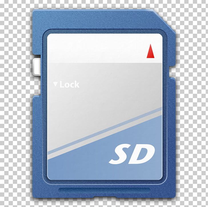 Secure Digital Flash Memory Cards MultiMediaCard Computer Icons Data Recovery PNG, Clipart, Angle, Blue, Brand, Camcorder, Computer Accessory Free PNG Download