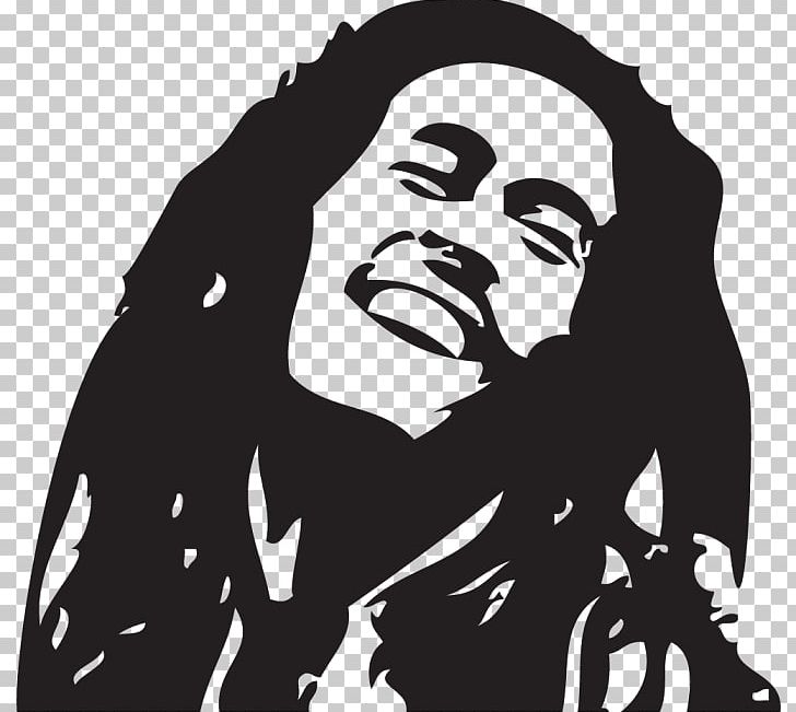 Bob Marley Stencil Reggae PNG, Clipart, Art, Black, Black And White, Bob Marley, Facial Hair Free PNG Download
