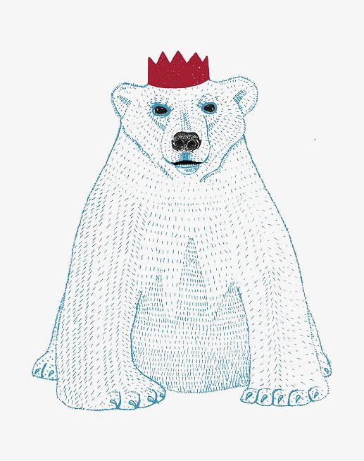 Cartoon Polar Bear PNG, Clipart, An Crown, Bear, Bear Clipart, Bear Clipart, Cartoon Free PNG Download