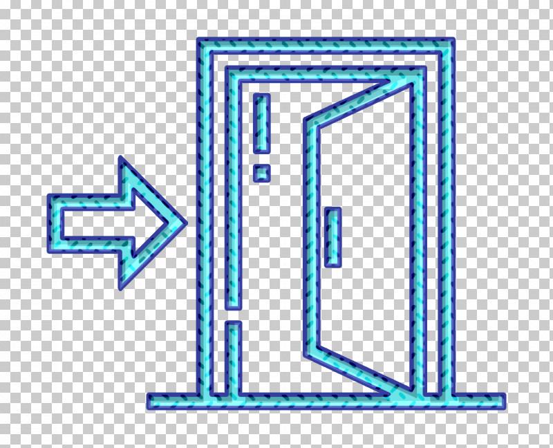 Exit Door Icon Public Services Icon Door Icon PNG, Clipart, Diagram, Door Icon, Geometry, Line, Logo Free PNG Download