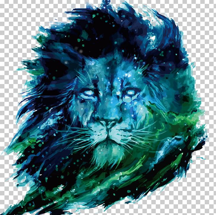 African Lion Drawing Digital Art Illustration PNG, Clipart, Animal, Art, Beast, Big Cat, Big Cats Free PNG Download
