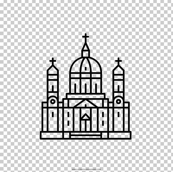 Drawing Church Coloring Book Cathedral Duomo PNG, Clipart, Architecture, Area, Black And White, Brand, Building Free PNG Download