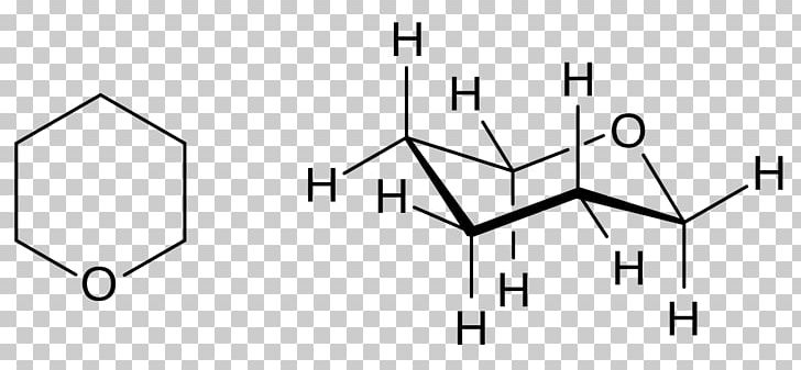 Ether Tetrahydropyran Chemistry Heterocyclic Compound PNG, Clipart, Angle, Area, Black And White, Chemical Synthesis, Chemistry Free PNG Download