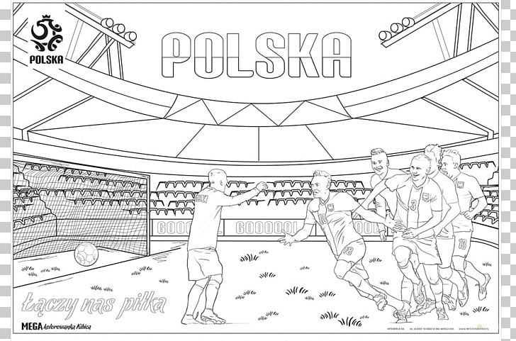 Poland National Football Team Coloring Book Line Art Polish Football Association PNG, Clipart, Angle, Area, Arkadiusz Milik, Artwork, Ball Free PNG Download