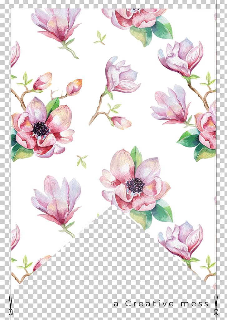 Watercolour Flowers Watercolor Painting Magnolia Stock Photography PNG, Clipart, Blossom, Branch, Cherry Blossom, Cut Flowers, Desktop Wallpaper Free PNG Download