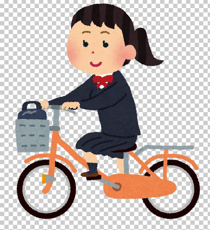 Student Transport Bicycle いらすとや Illustrator PNG, Clipart, Bicycle, Bicycle Accessory, Child, Commuting, Girl And Bicycle Free PNG Download