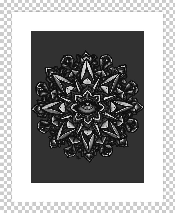 T-shirt Mandala Unisex Top PNG, Clipart, Art, Art Print, Black, Black And White, Circle Free PNG Download