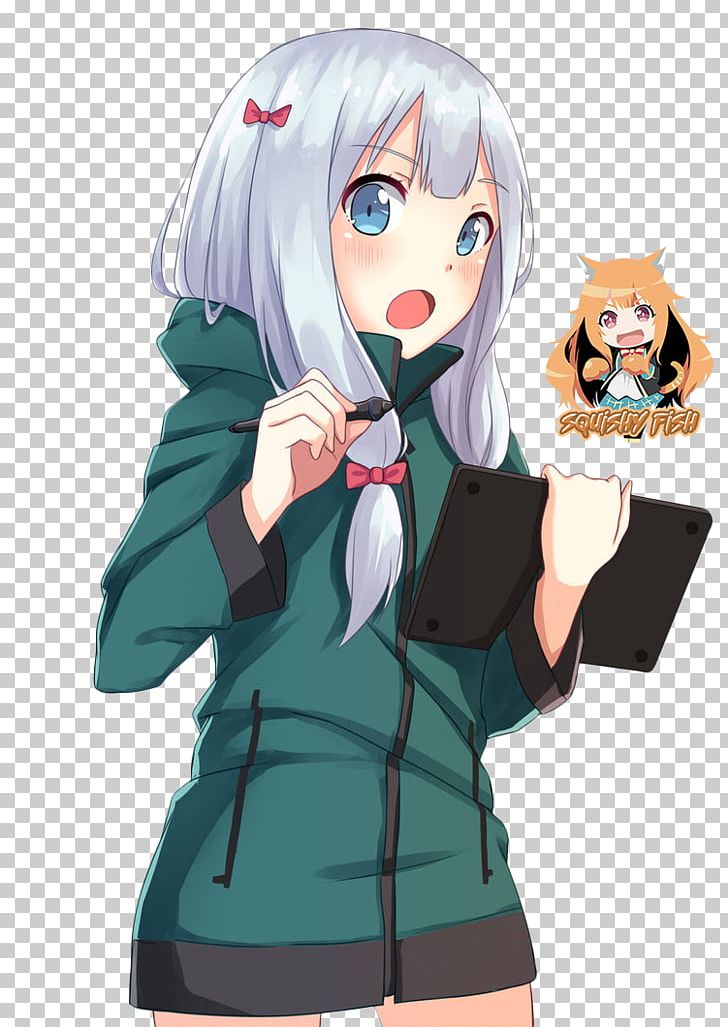 Eromanga Sensei Anime Japanese Destroyer Sagiri Desktop PNG, Clipart, Anime, Black Hair, Brown Hair, Cartoon, Claris Free PNG Download