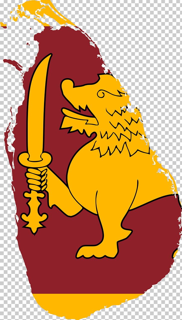 Flag Of Sri Lanka National Flag Country PNG, Clipart, Art, Artwork, Beak, Bird, Chicken Free PNG Download