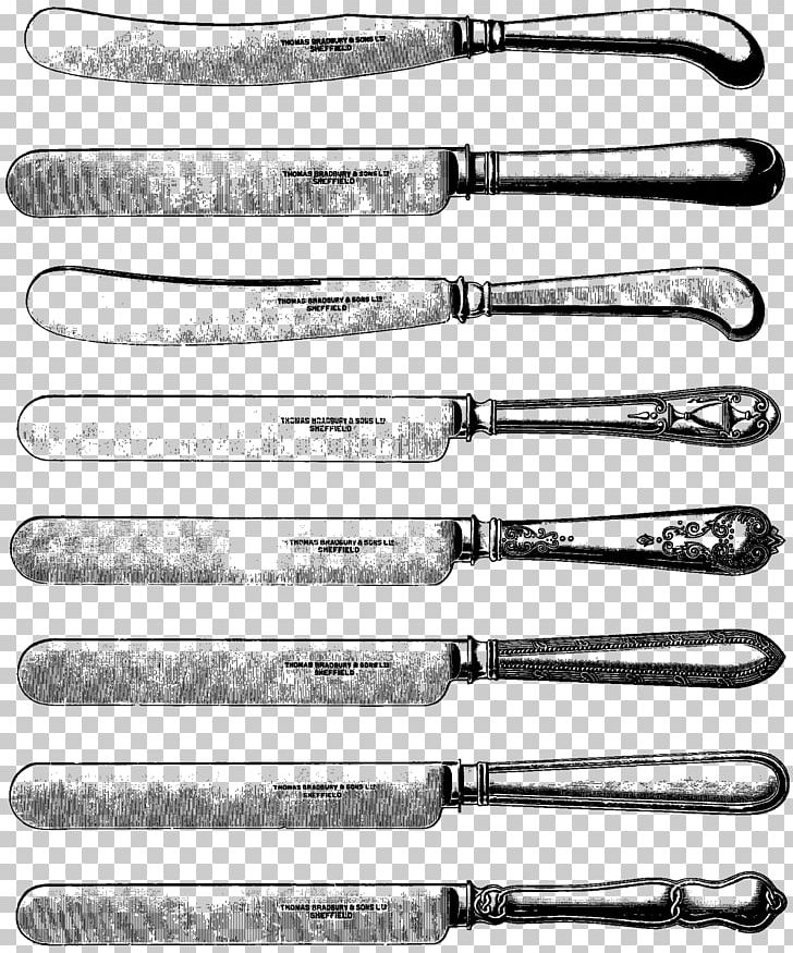 Knife Kitchen Knives Spoon Fork Tool PNG, Clipart, Black And White, Brush, Cheese, Cold Weapon, Cutlery Free PNG Download