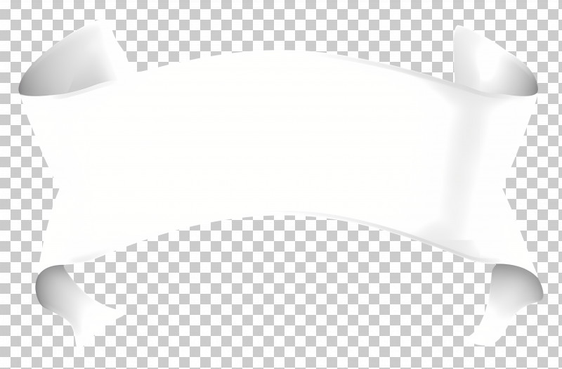 Paper Banner - White Ribbon Banner Decoration PNG