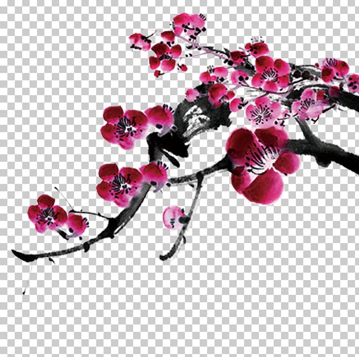 Table Plum Blossom PNG, Clipart, Branch, Cherry, Christmas Stocking, Flower, Free Stock Png Free PNG Download