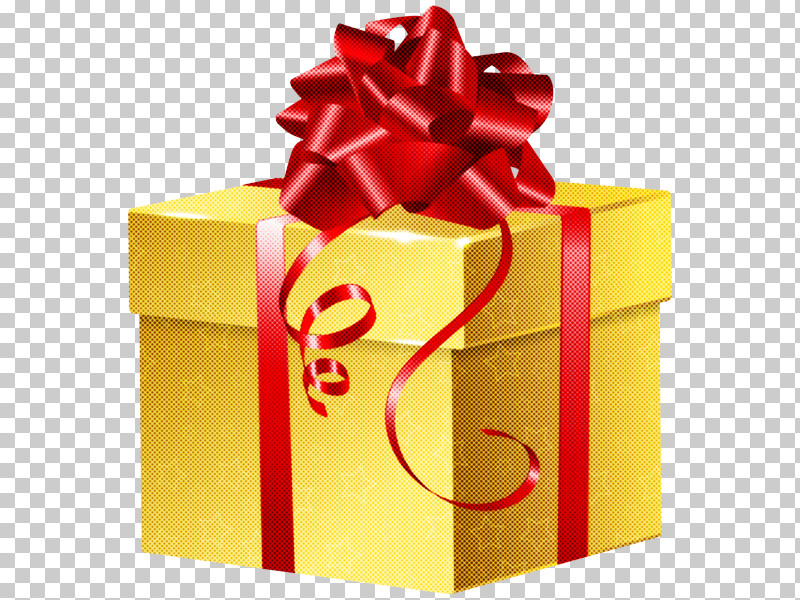 Present Red Ribbon Gift Wrapping Yellow PNG, Clipart, Box, Gift Wrapping, Material Property, Packaging And Labeling, Present Free PNG Download