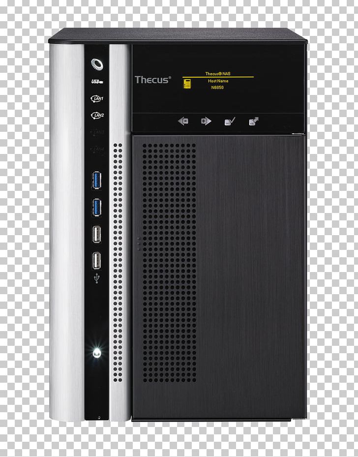 Network Storage Systems Thecus N8850 Thecus Technology TopTower N6850 NAS Server PNG, Clipart, Audio Equipment, Computer, Computer Hardware, Computer Network, Data Storage Free PNG Download