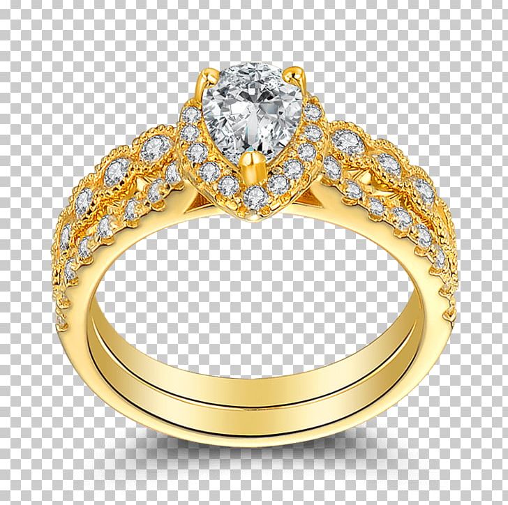 Wedding Ring Gold Engagement Ring PNG, Clipart, Bling Bling, Body Jewellery, Body Jewelry, Bride, Diamond Free PNG Download