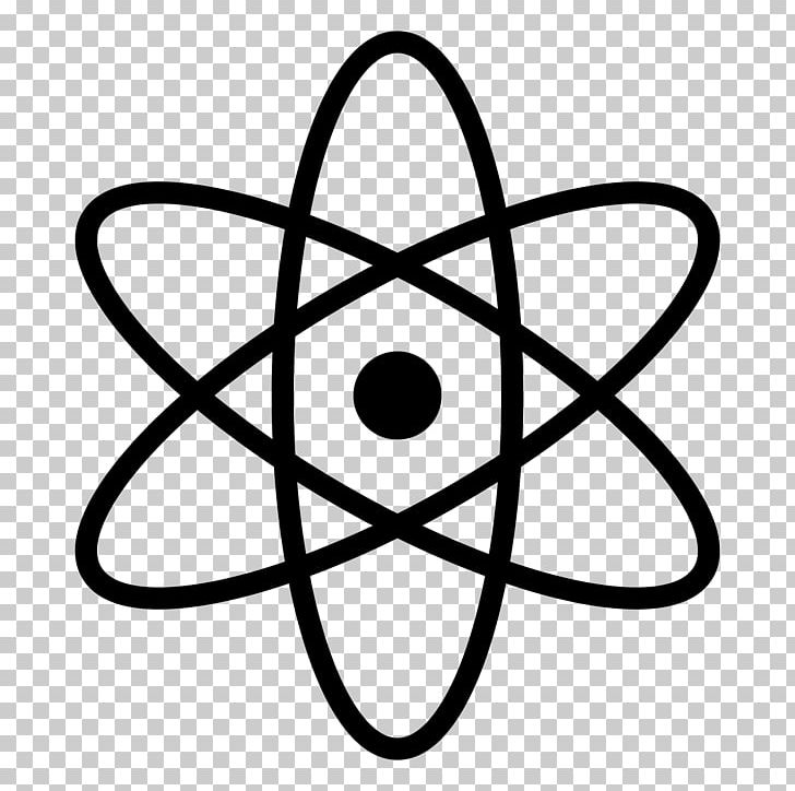 Symbol Atom Computer Icons PNG, Clipart, Atom, Atomic Nucleus, Atommodell, Black And White, Chemistry Free PNG Download