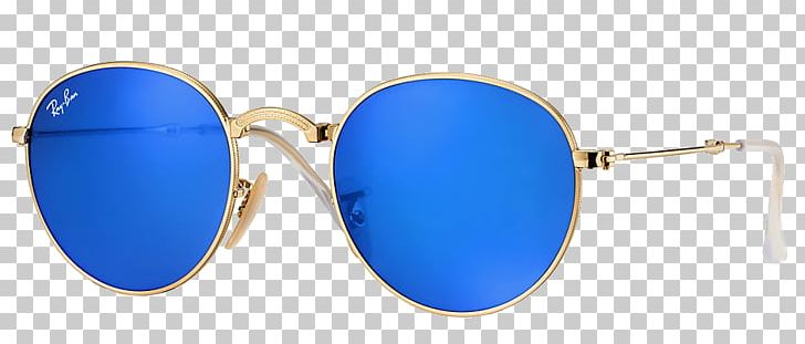 Sunglasses Ray-Ban Round Metal Folding PNG, Clipart, Azure, Blue, Eyewear, Glasses, Lens Free PNG Download