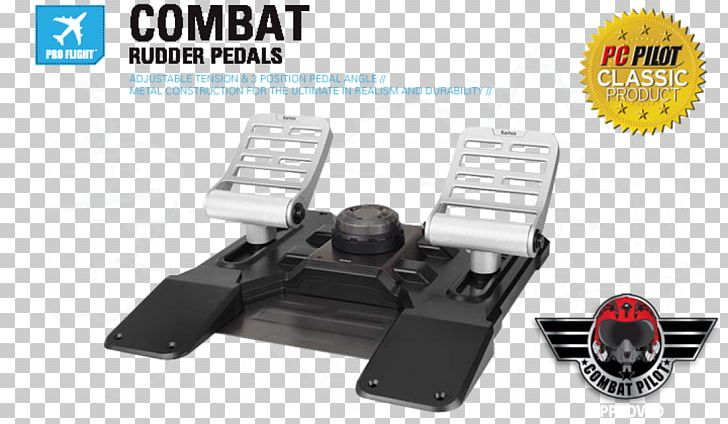Mad Catz Saitek Pro Flight Combat Rudder Pedals Aircraft Joystick PNG, Clipart,  Free PNG Download