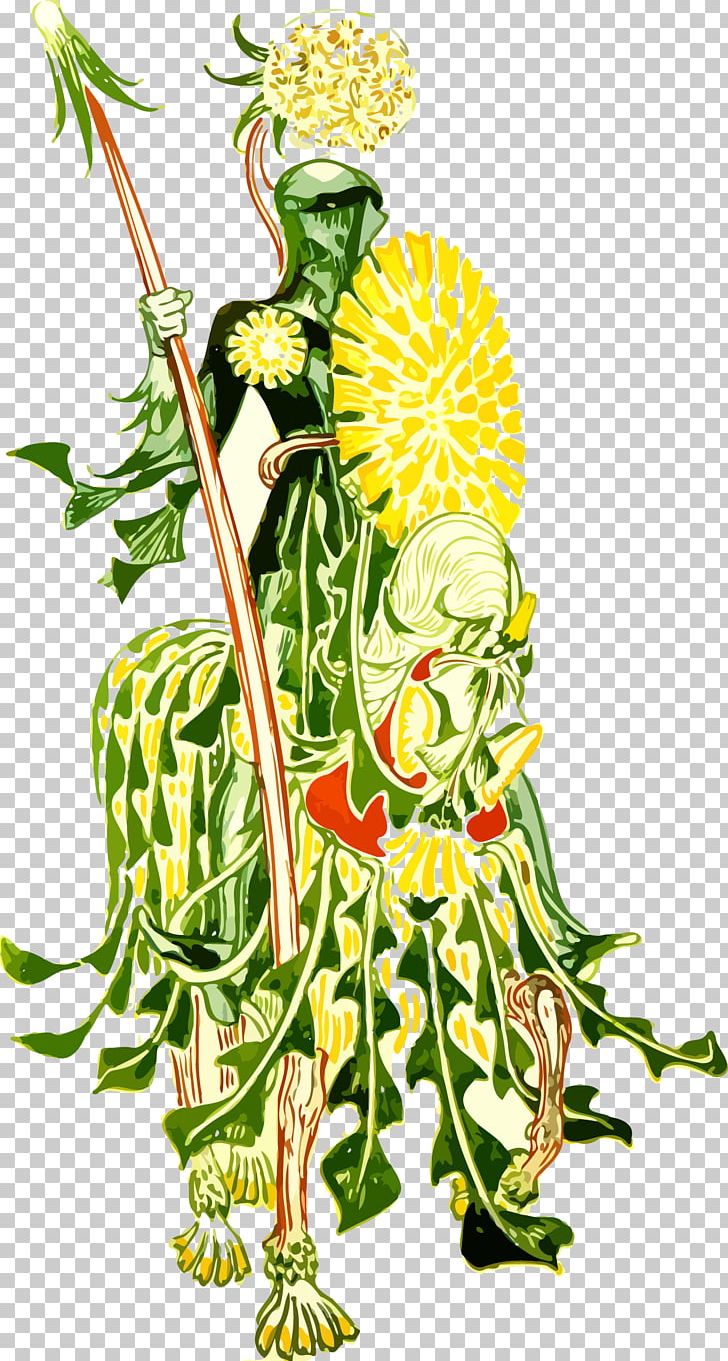 A Floral Fantasy In An Old English Garden Common Dandelion Knight Illustration PNG, Clipart, British Soldier, Fictional Character, Flower, Food, Happy Birthday Vector Images Free PNG Download