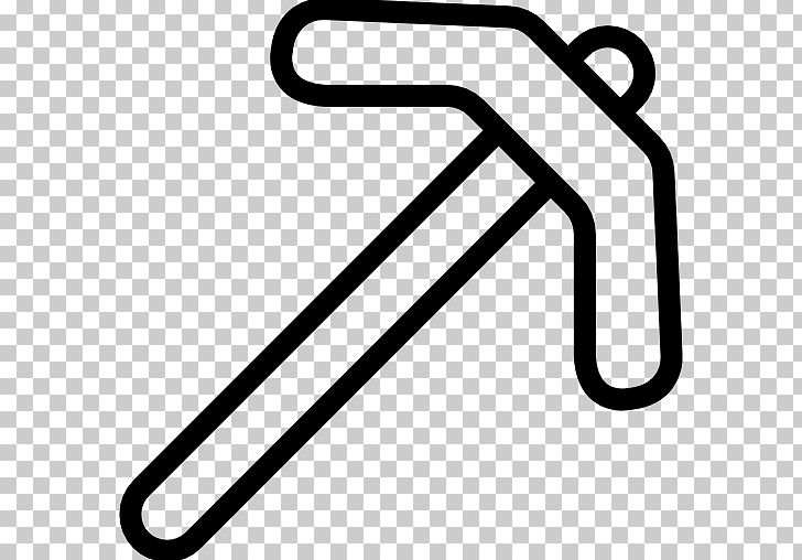 Pickaxe Hand Tool Mining Miner PNG, Clipart, Angle, Axe, Black And White, Computer Icons, Hand Tool Free PNG Download
