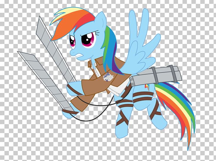 Pony Rainbow Dash Attack On Titan T-shirt PNG, Clipart,  Free PNG Download