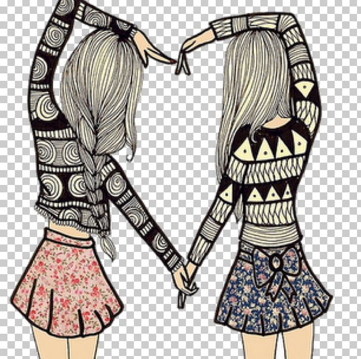 Drawing Friendship Best Friends Forever Sketch PNG ...