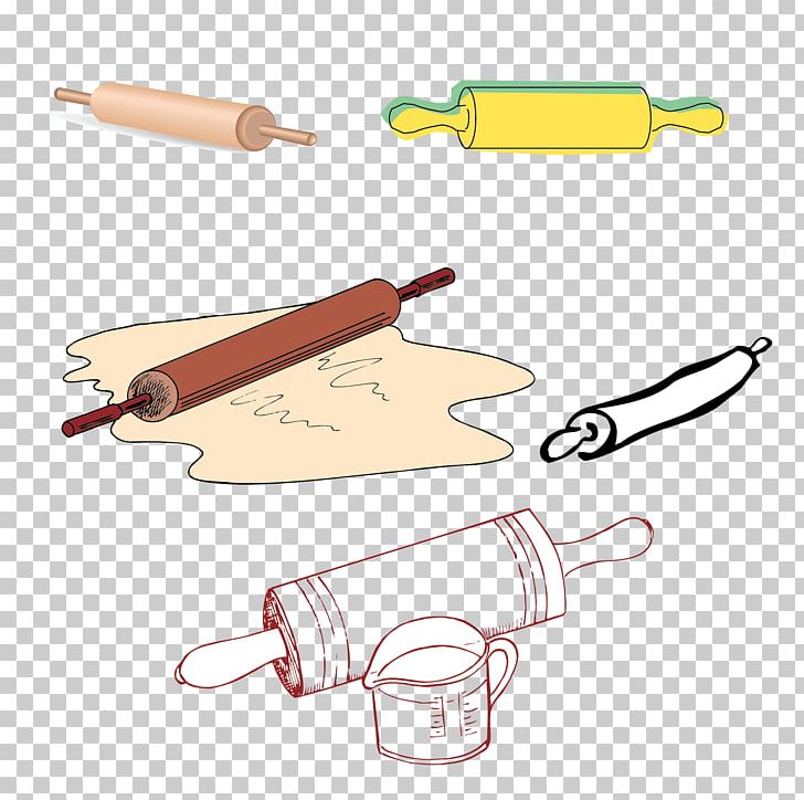 Rolling Pin Drawing Vector