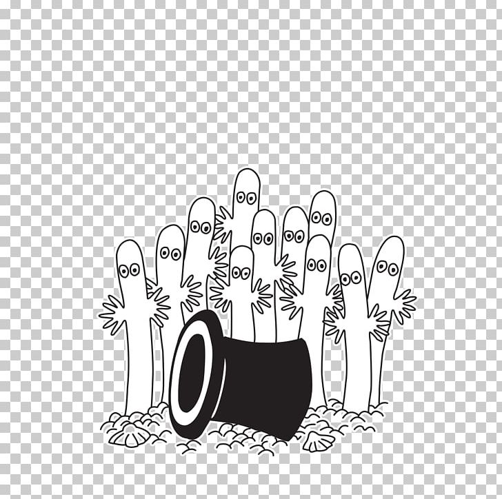Hattifattener Moomins Moominvalley Who Will Comfort Toffle? Snufkin PNG, Clipart, Black And White, Character, Comics, Drawing, Flower Free PNG Download