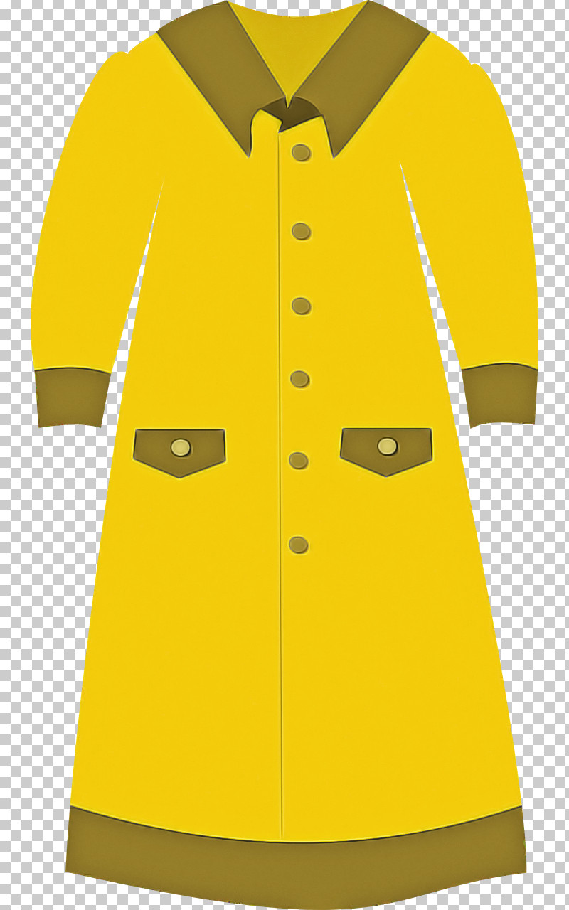 Clothing Yellow Outerwear Sleeve Button PNG, Clipart, Button, Clothing, Coat, Collar, Outerwear Free PNG Download