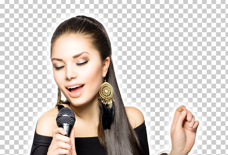 Stock Photography Microphone Singing Woman PNG, Clipart, Audio, Audio Equipment, Beauty, Black Hair, Brown Hair Free PNG Download